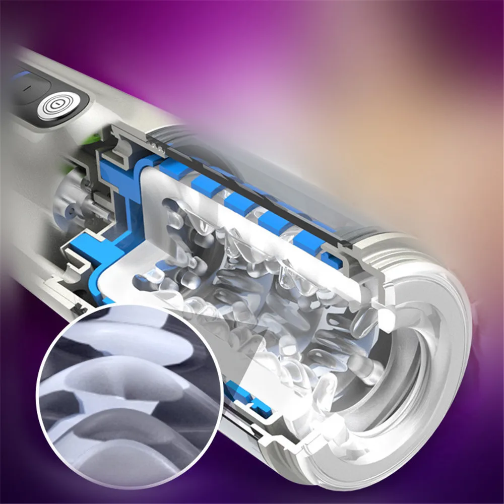 Massage Intelligent Sucking Masturbator Silicone Artificial Vagina Male Hand Free Masturbator Automatic Spin Licking Men Sex Toy (6)