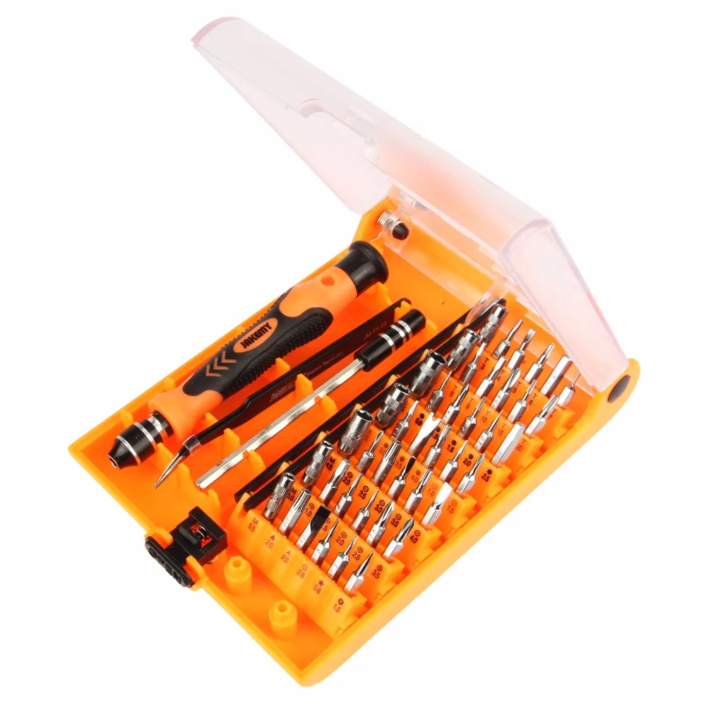 JAKEMY 45 in 1 Multitool Bits Precision Screwdriver Kit Scrw Driver Tweezer Disassemble Repair Opening Tool for Mobile Phone