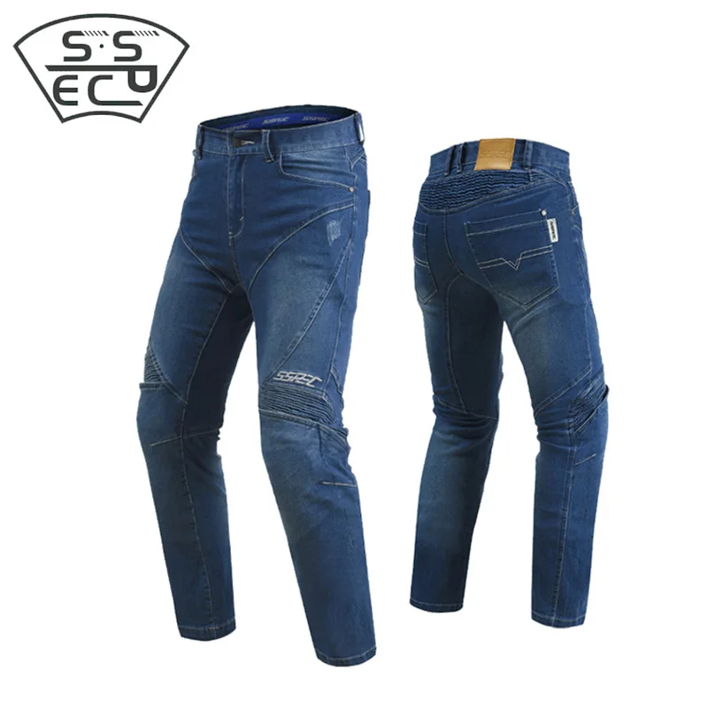 SSPEC мужские джинсы для езды на мотоцикле брюки moto cross внедорожные брюки для верховой езды Защитное снаряжение мото брюки Беговые штаны эластичные брюки