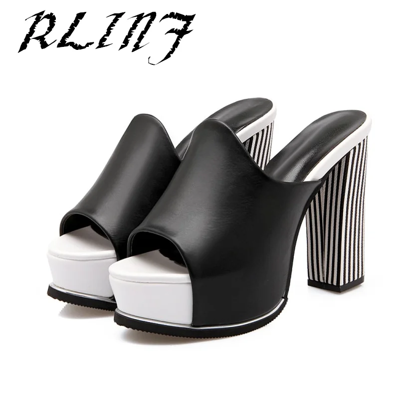 Con Impermeable Plataforma De blanco Sandalias 11 Tamaño Negro Moda Grueso Alto Zapatos Rlinf 40yards Cm Nueva Cuero 2018 33 4 Tacón La Sexy B6qYZ47w