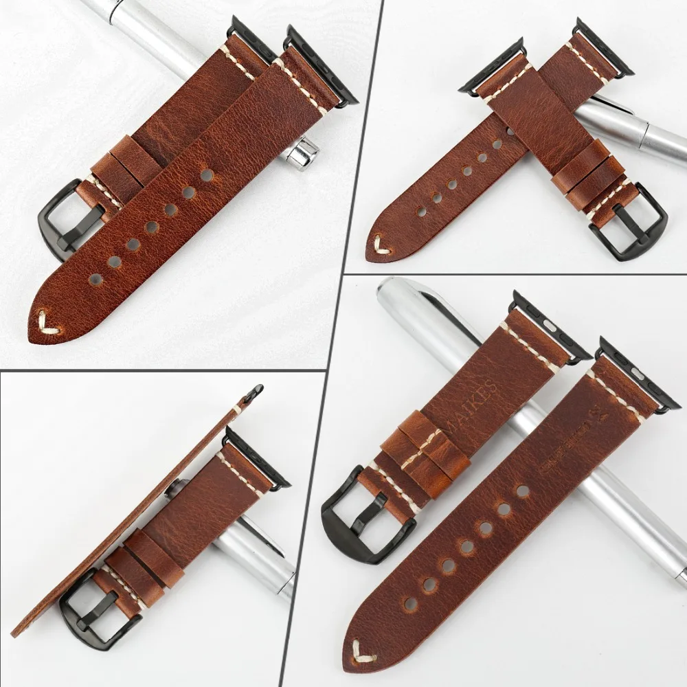 Ceny MAIKES akcesoria do zegarków Watchband do Apple opaski do zegarka 44mm 40mm i pasek do zegarka Apple 42mm 38mm seria 5 4 3 2 1 bransoletka iWatch