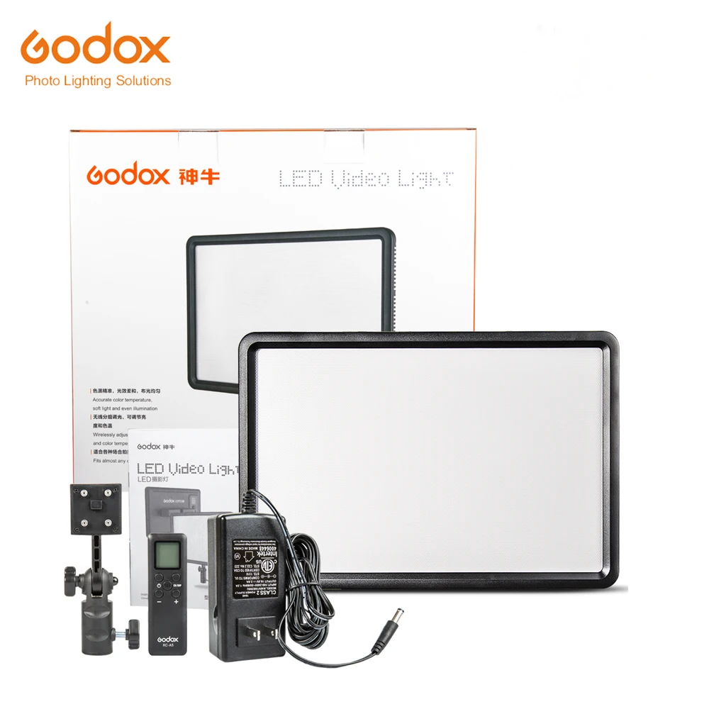 Светодиодный светильник Godox P260C ультратонкая панель 30 Вт лампа 3300K ~ 5600K для