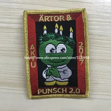 Нашивка с вышитыми словами на заказ