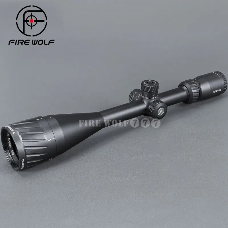 

5-20X50 AOIR Hunting Scopes RGB Optic Sight Red Dot Reticle Full Size Tactical Scope For Airsoft Air Guns Riflescope