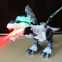 Eletronic шагающий динозавр пожарное распыление моделирование звук модель игрушки один шт