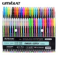 

Umitive 48 Colors Gel Pens Set Glitter Gel Pen For Adult Coloring Books Journals Drawing Doodling Kids Sketching Painting Drawin