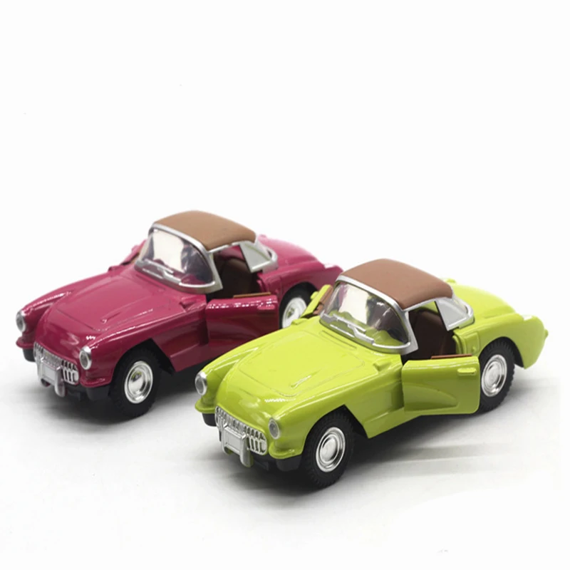 

1:32 Simulation Retro 1953 Corvette C1 Hard Top Collection Model Car Classic Alloy Die-casting Pull Back Toy Car