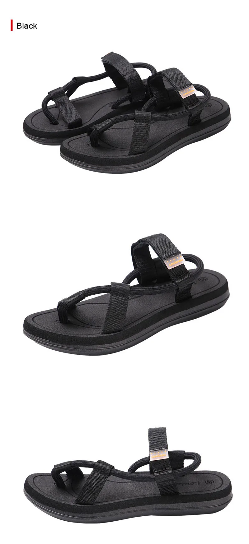 LOULUEN Brand Men's Sandals Summer Boy Sandals Vietnamese Sandals Outdoor Couples Personality Tide Beach Flip-Flops Men Slippers (13)