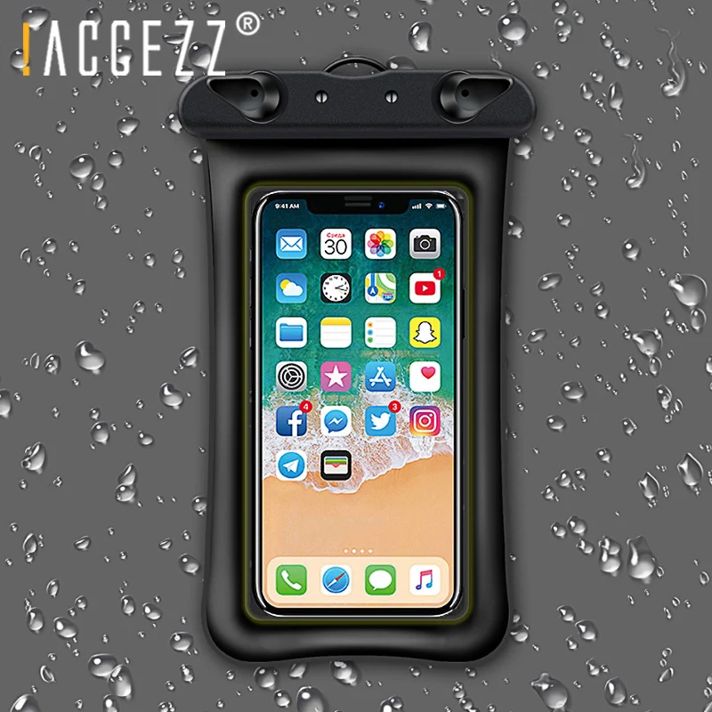 ! Водонепроницаемый чехол ACCEZZ для телефона iPhone XR XS MAX X 8 Plus плавающая сумка Xiaomi 5 6