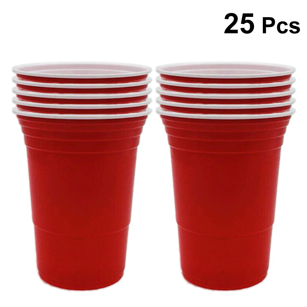 50 шт./упак. 12g 450 мл пластиковый питьевой чашки Одноразовая Одежда для свадьбы, дня рождения поставки стулья для кафе ресторан бар - Цвет: Красный