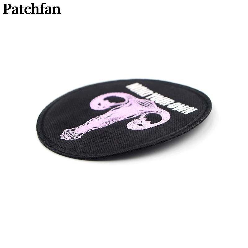 20 шт./партия Patchfan Feminist uterus имейте в виду свой собственный DIY Вышивка для