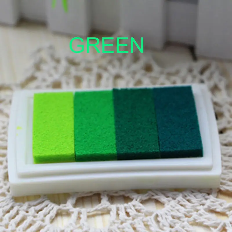 

Craft Oil Based DIY Ink Pad Rubber Stamps Fabric Wood Paper Scrapbooking 6 Colors Inkpad Finger Paint