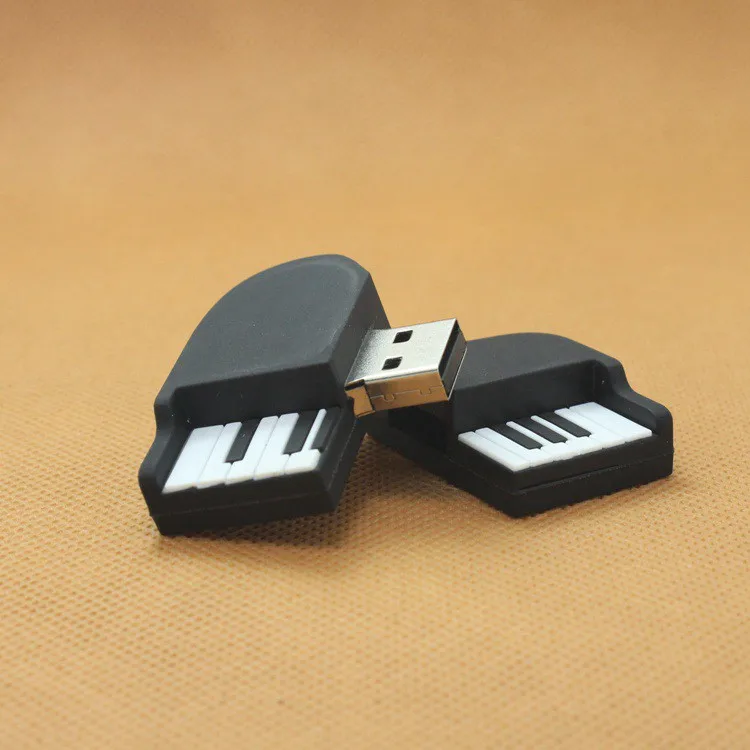 USB флэш-накопитель форма пианино флешки 4 gb 8 gb 16 ГБ, 32 ГБ, 64 ГБ USB диск USB 2,0 Музыка Флеш накопитель Memory Stick U диск мода подарок