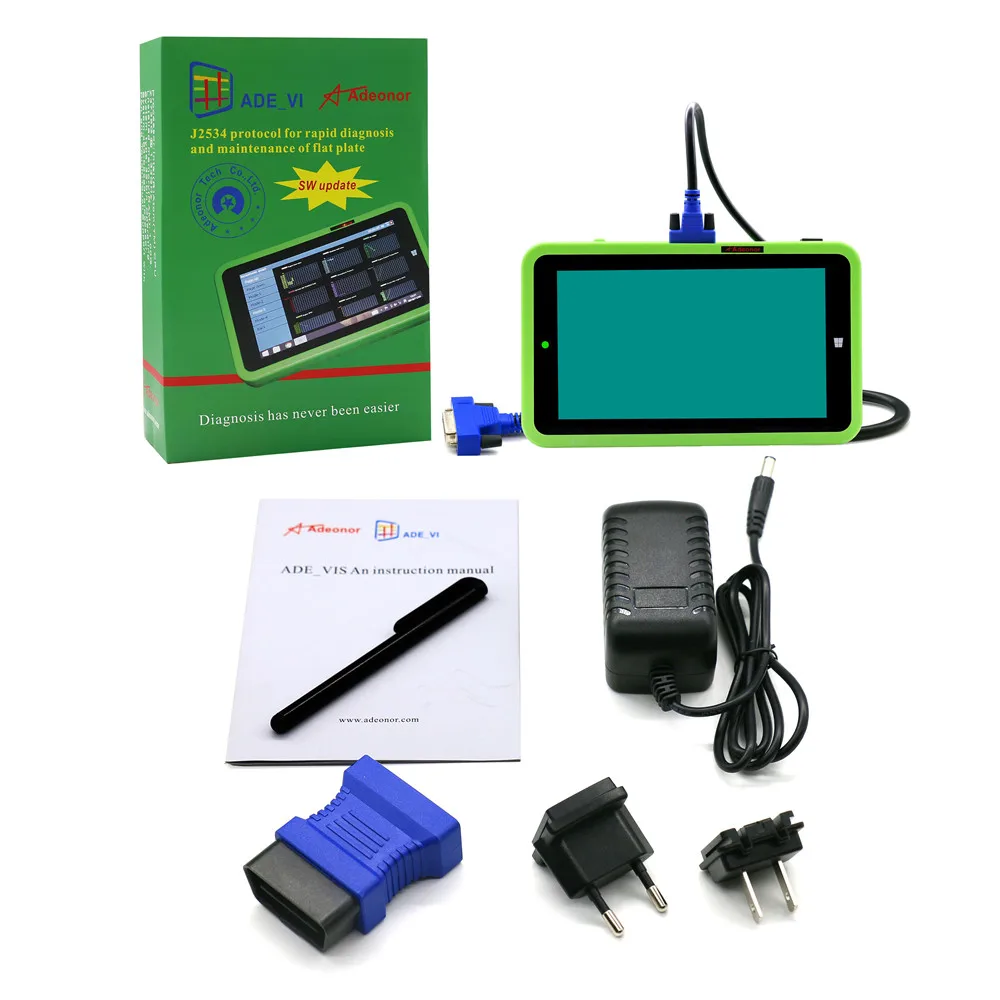 

2018 New Arrival ADEONOR ADE VIS OBDII Diagnostic Tool EPB DPF TPMS SRS Full System Code Scanner DHL Free Shipping