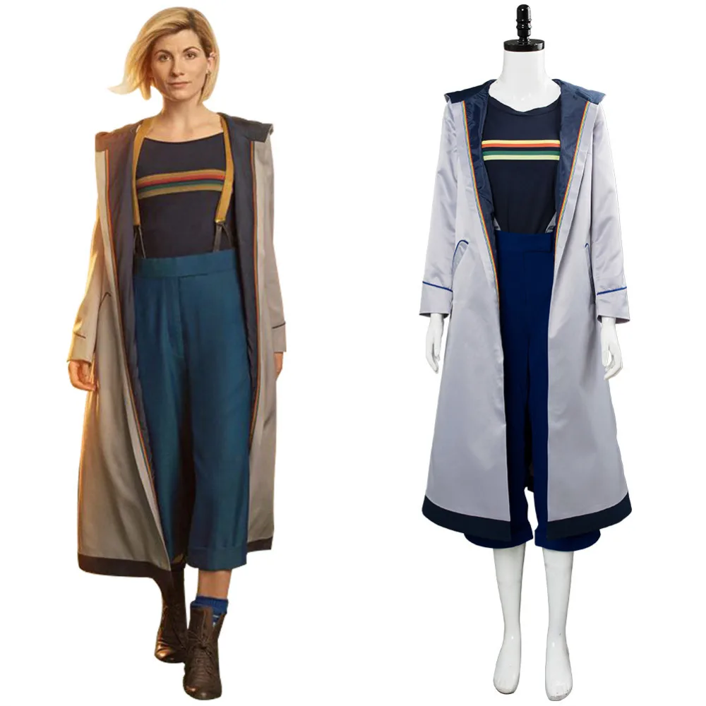 

TV Dr Doctor Who Cosplay Costume Jodie Whittaker Outfit Dr.Who 13th Cosplay Women Full Set Halloween Costume Custom Made