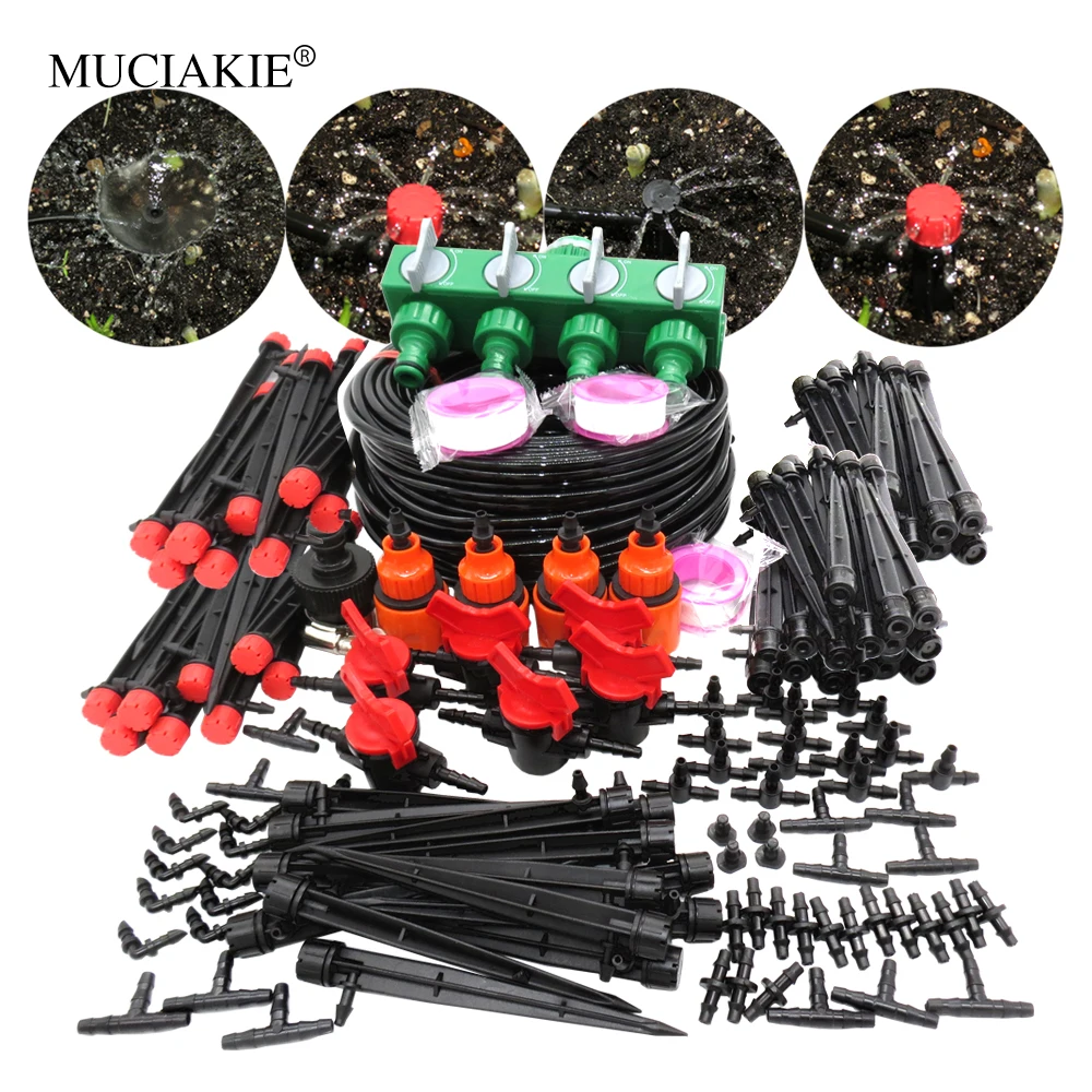 

MUCIAKIE 50M 30M 5M 13cm Garden Sprinklers Water Irrigation System Watering Kits 180 360 Degrees Sprayers Micro Watering DIY