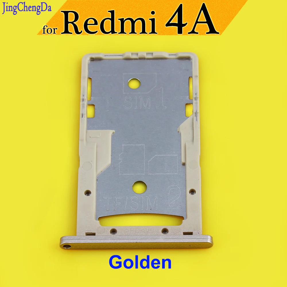 

JCD Brand new Golden SIM Card Tray Slot Holder Replacement Parts For Xiaomi for Redmi 4A