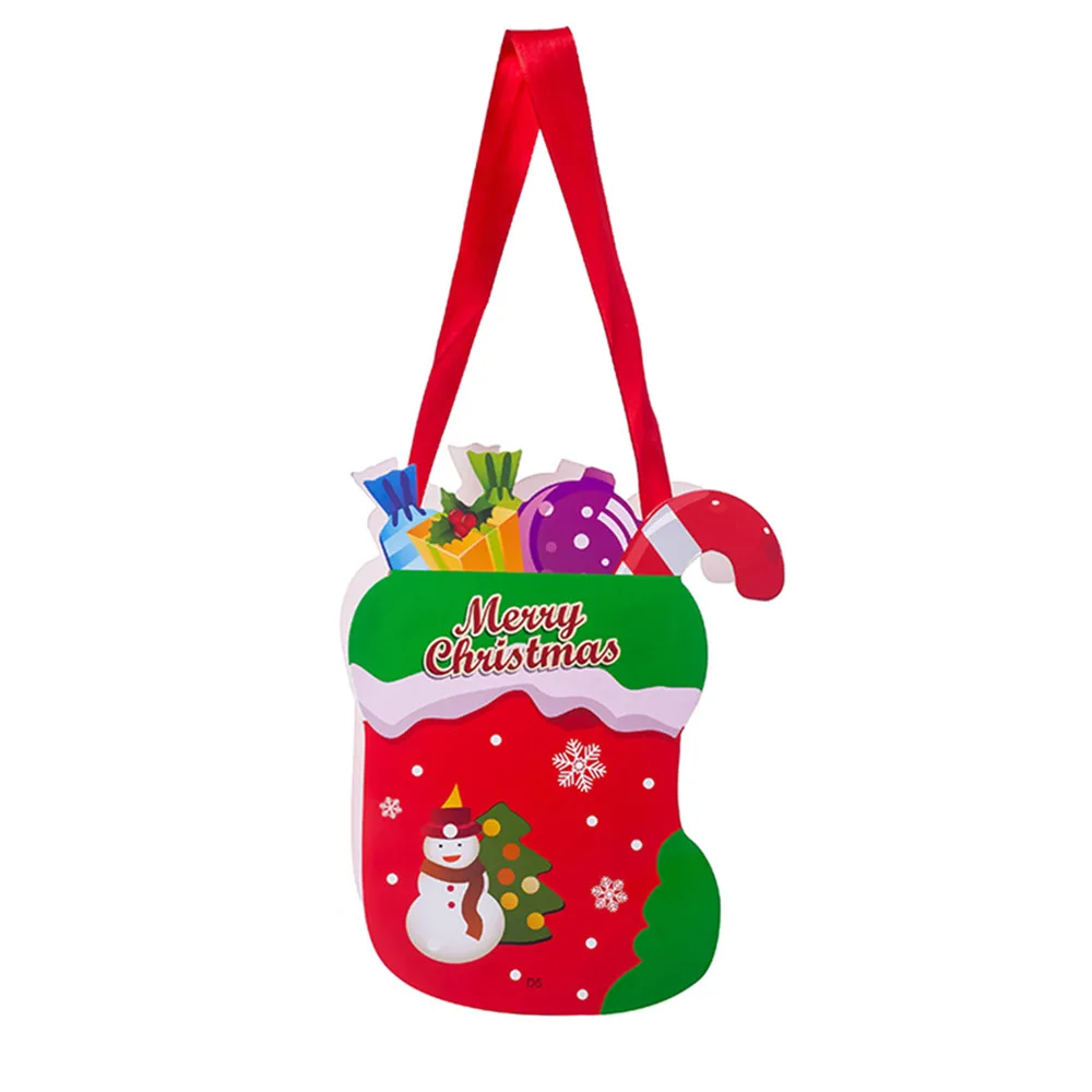 Санта-Клаус Рождественский подарок мешок конфеты веселые рождественские карманные домашний магазин Подарочный Декор - Цвет: E