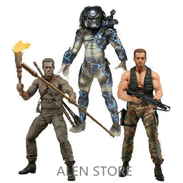 

ALEN 18cm Predator NECA alien Dutch figma 25th jungle disguise encounter aliens naruto joker PVC action Figure Collectible Model