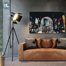 Скандинавские Sci-fi космические земли астронавт Луна человек настенный Арт холст плакат печать живопись Настенная фигура картины для декора гостиной