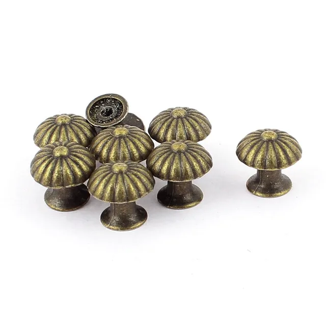 8PCS Miniature Vintage door Knobs Drawer Pulls 18*17MM Small Drawer