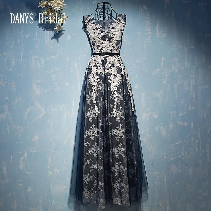 Lace Evening Dresses Long 2017 Party Weddings on Sale A Line Tulle Prom Formal Evening Gowns Dresses Wear