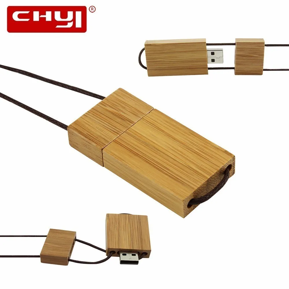 CHYI оригинальные деревянные USB флешка накопитель Цепочки и ожерелья Memory Stick кулон 4ГБ 8ГБ 16ГБ 32ГБ 64ГБ флешки и диск новое поступление