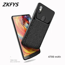 Для Xiaomi Mi Mix 2 S ультра тонкий Быстрый батарея случае резервного копирования запасные аккумуляторы для телефонов пакет мощность случае 4700 мАч Внешний