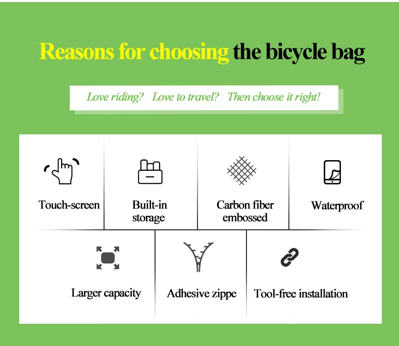 Sireck Bike Bag Waterproof Bicycle Saddle Bag 6.0'' Touchscreen Phone Pannier Cycling Handlebar Bag Bycicle Accessories Ciclismo