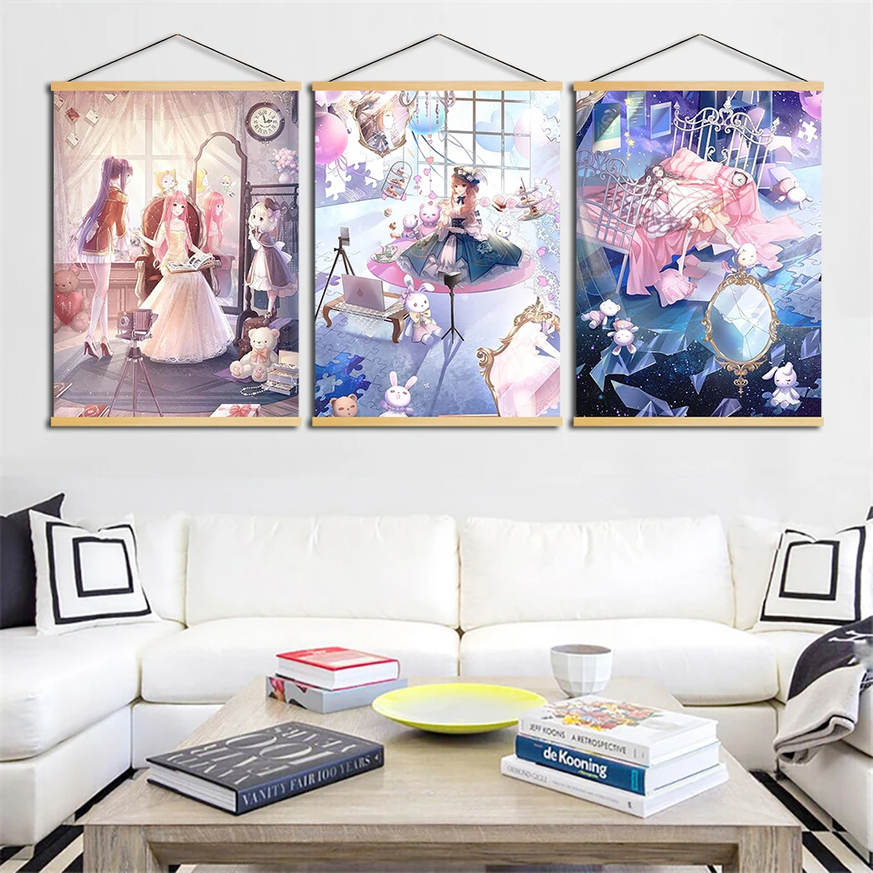 Настенный художественный принт на холсте современный аниме Love Nikki Dress UP Queen