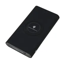 Portable Power Bank 10000 mAh qi Wireless Charger powerbank Charge Mobile Phone Charger for iphone 6s samsung galaxy s6 s7 edge