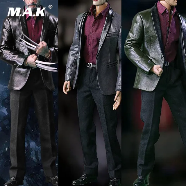 S02 1/6 Scale Male Figure Clothes Accessory Set Men's Fashion Leather