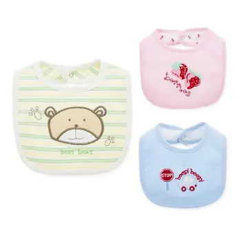 

High Quality 3PCS Baby Bibs 0 3 6 12 24M Cotton Waterproof Infant Boys Girls Baby Bibs Bandana Baby Girl Stuff Bandana Bibs