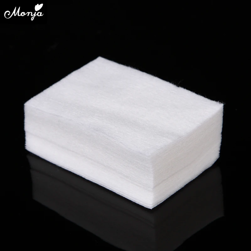 

Monja 100/200/900pcs/pack Nail Art UV Gel Remove Clean Cotton Wipes Lint-Free Pads Wraps For Nail Polish Bath Manicure Tool