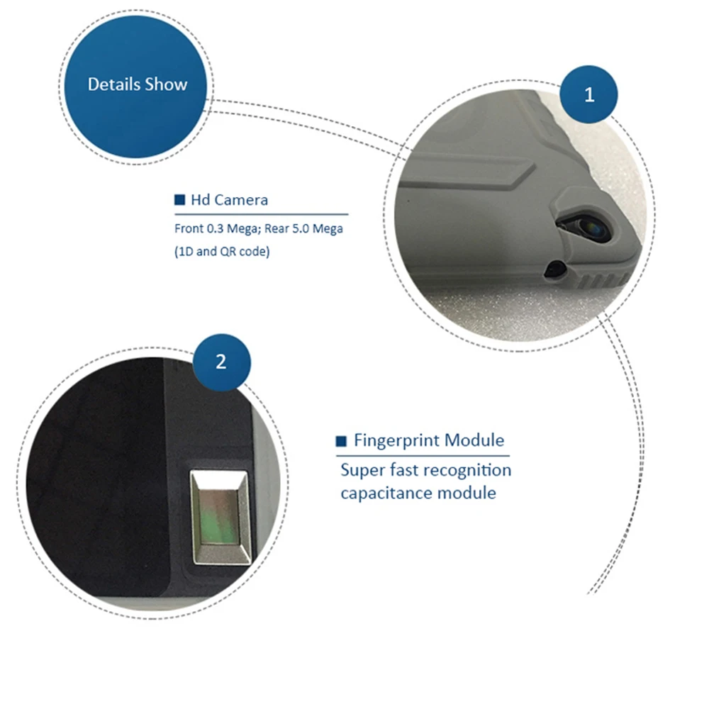 Excellent Portable 7 inch Android 5.1 Fingerprint Tablet with NFC Card Reader GPS Web Cloud Attendance Android Fingerprint Reader Scanner 3