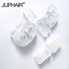 JUP1-50 Sets Transparent Flat Buckle Elastic Shoes Buckles Decorative Buckles Child Adult No-tie Shoelaces Never Tie Laces Again