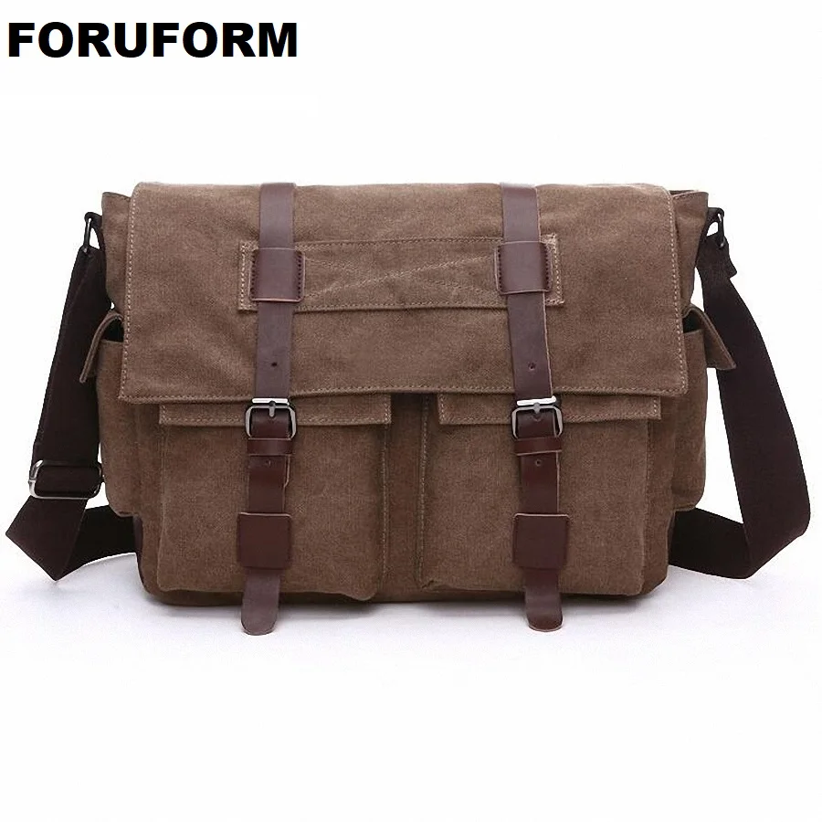 Buy Men Bags Vinatge Canvas Messenger Bags 2018