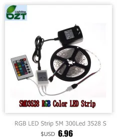 Цветная(RGB) Светодиодные ленты 5 м 300 светодиодный 3528 SMD Водонепроницаемый 24Key ИК-пульт дистанционного управления 12V 2A Мощность адаптер гибкий светильник светодиодный ленты лампы