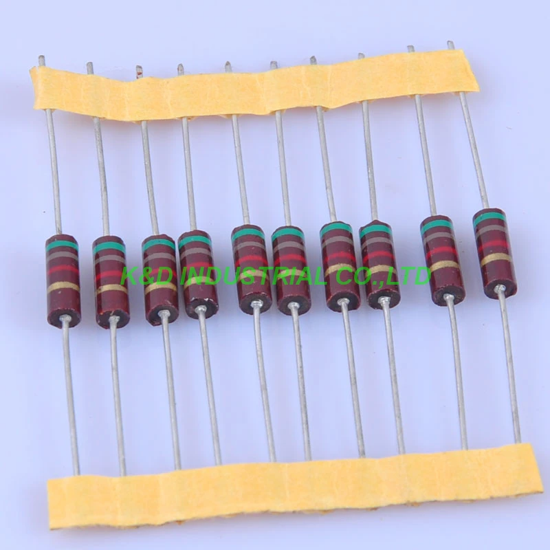

10pcs Carbon Composition vintage Resistor 0.5W 5.1K ohm 5 %