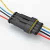 4P Auto wire connector 4 Way auto connector Male & Female Waterproof Electrical Connector Plug with cable ► Photo 3/6