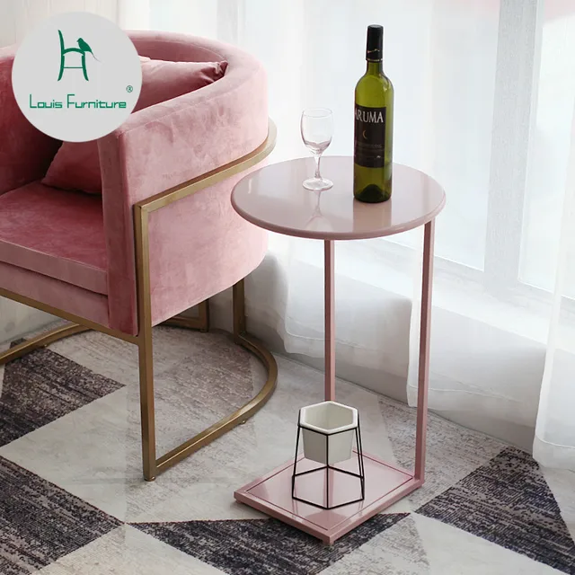Louis Fashion Coffee Tables Luxury Simple Modern Living Room Gold Louis Fashion Coffee Tables Luxury Simple Modern Living Room Gold Iron Mobile Bedroom Mini Bedside