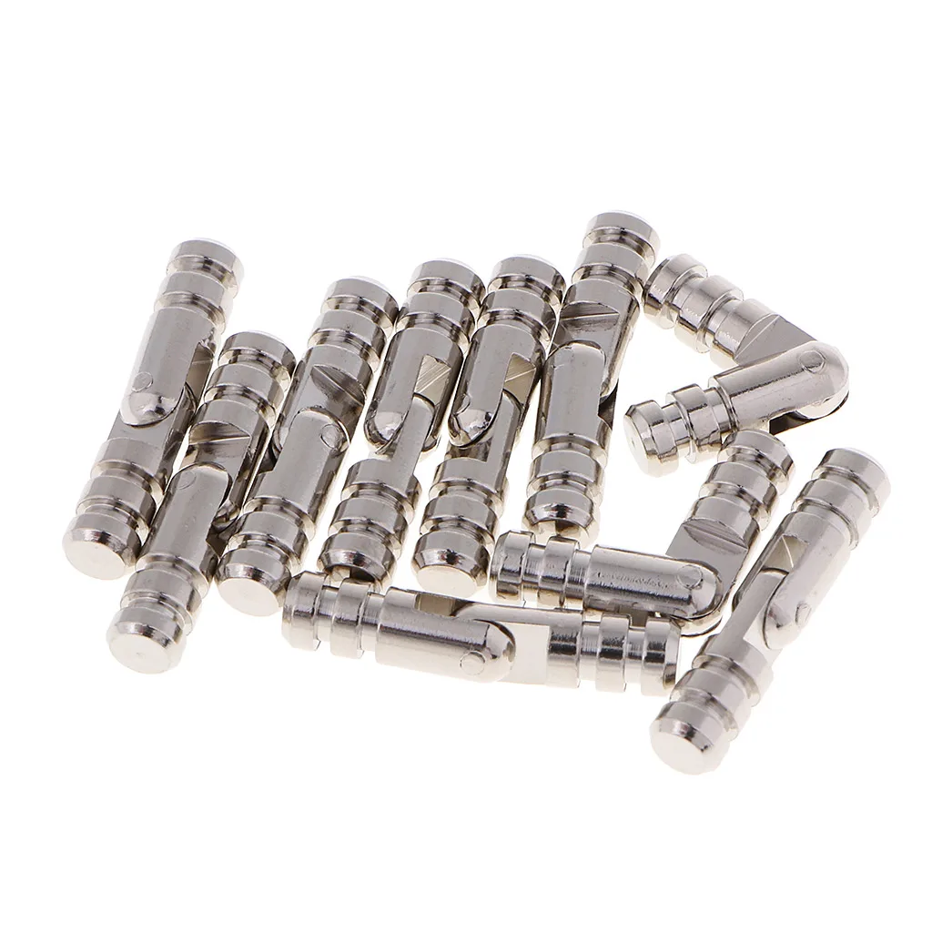 10Pcs Retro Jewelry Box Mini Case Hidden Concealed Barrel Hinges Copper
