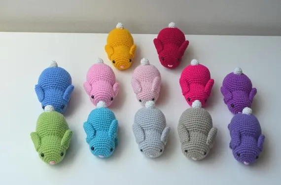 

amigurumi crochet little bunny colorful