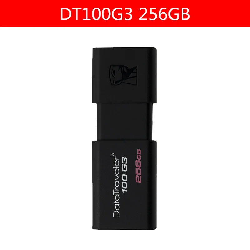 Kingston DataTraveler 100 G3 USB флеш-накопители 1256 ГБ USB 3,0 флеш-накопитель высокоскоростные флешки DT100G3 256 ГБ - Цвет: 256GB