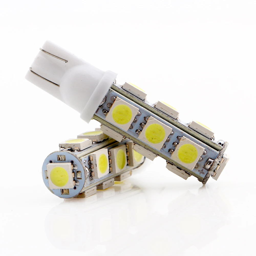 50 шт. T10 5050 194 168 W5W 13 SMD светодиодный 12V 24V DC супер яркий светильник лампы авто ing
