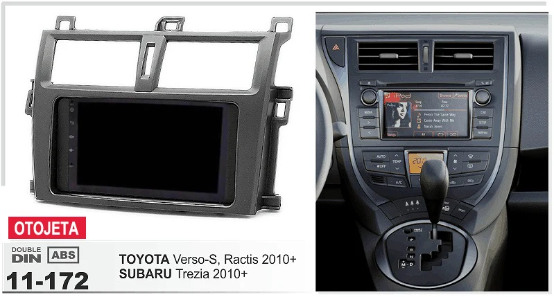 

frame+Car DVD radio Android 7.1.1 Autoradio GPS Player Headunit for toyota verso-s ractis 2010+ subaru trezia tape recorder