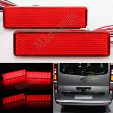 For Renault Trafic Master Nissan Primastar Opel Vauxhall Vivaro Movano A Car Red Lens OEM Led Rear Bumper Reflector Light