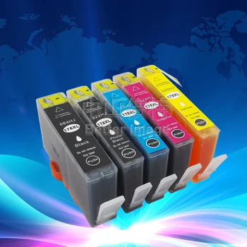 

XIMO 5 Pack Ink Cartridges For HP178 178XL 178xl for HP Photosmart C5380 C6380 D5460 5510 5515 6510 7510 B109a etc.