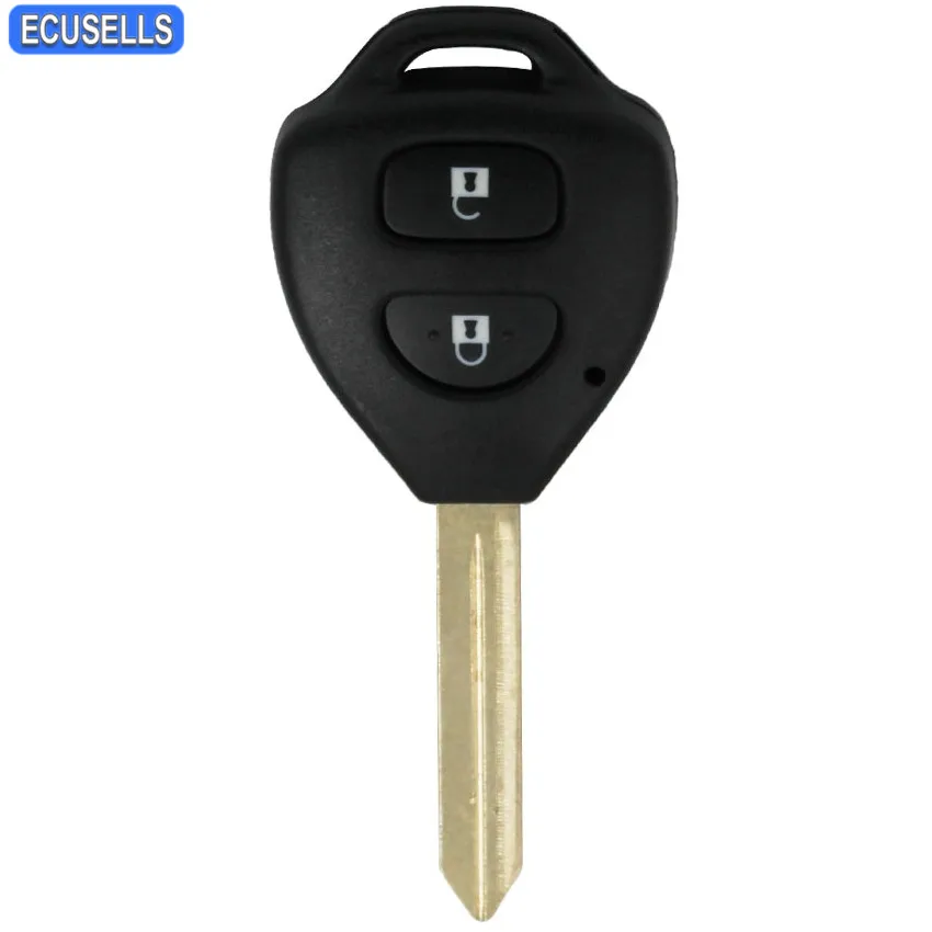 

2 Button Remote Key Shell Case Fob Smart Key Housing TOY47 Uncut for Toyota RAV4 Corolla Camry Avalon Echo Avensis Tarago Prado
