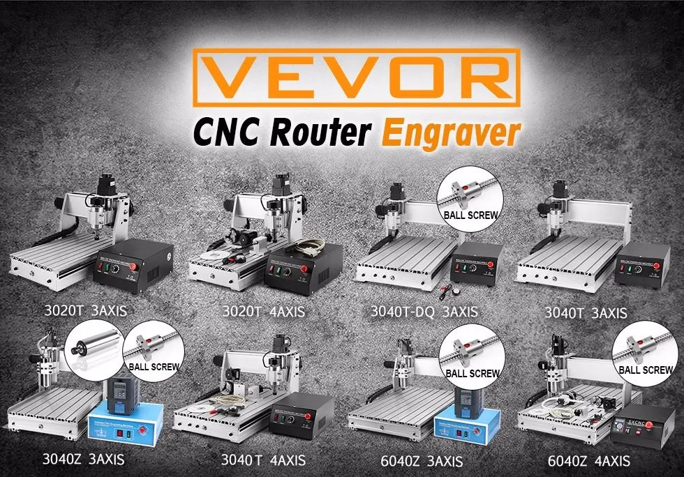 CNC3020T маршрутизатор гравировка бурения фрезерный станок 3D резак с четырьмя оси (ось вращения) и бабки